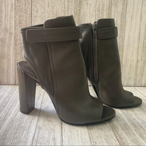 Vince Brigham Peep-Toe Bootie, Graphite USA 9 EUR 40